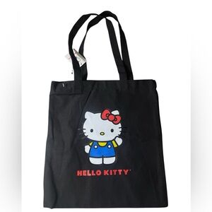 Hello Kitty Black Graphic Tote black bag New with tags